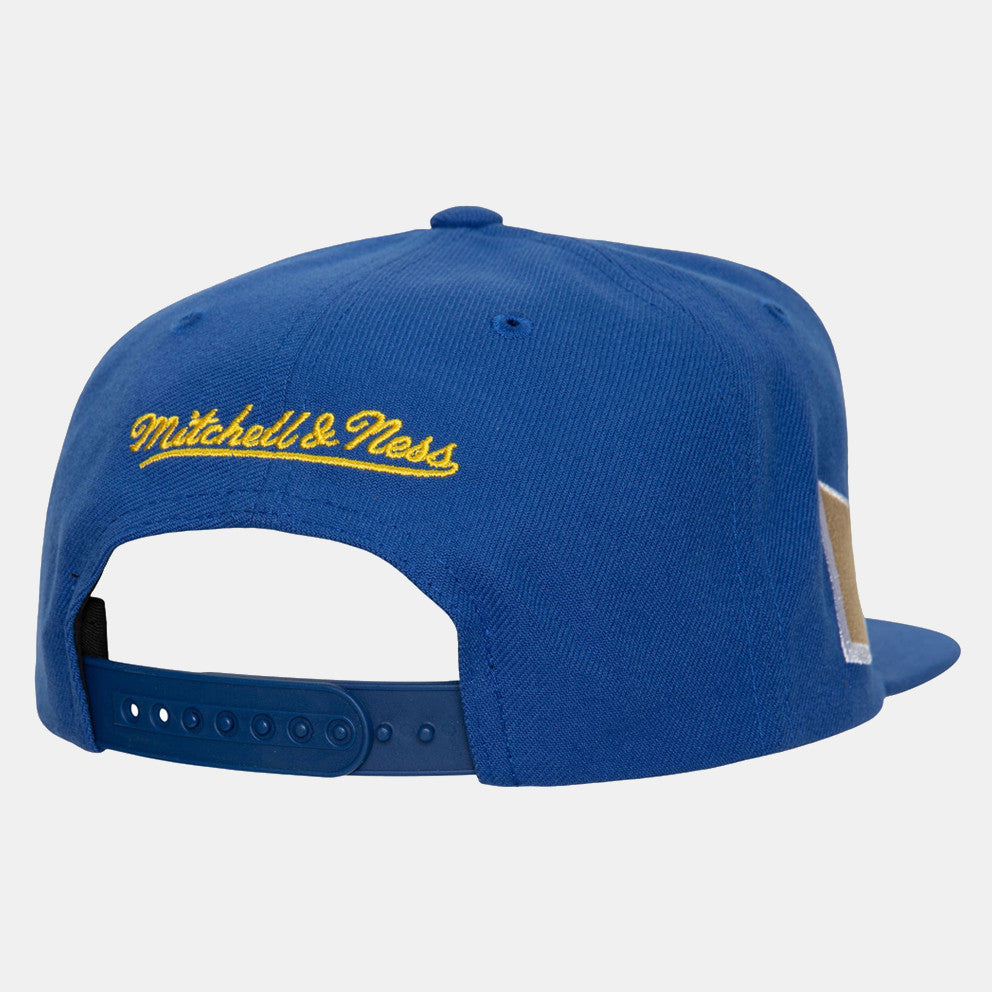 MENS MITCHELL & NESS NBA WORLD CHAMPS SNAPBACK HWC WARRIORS - ROYAL