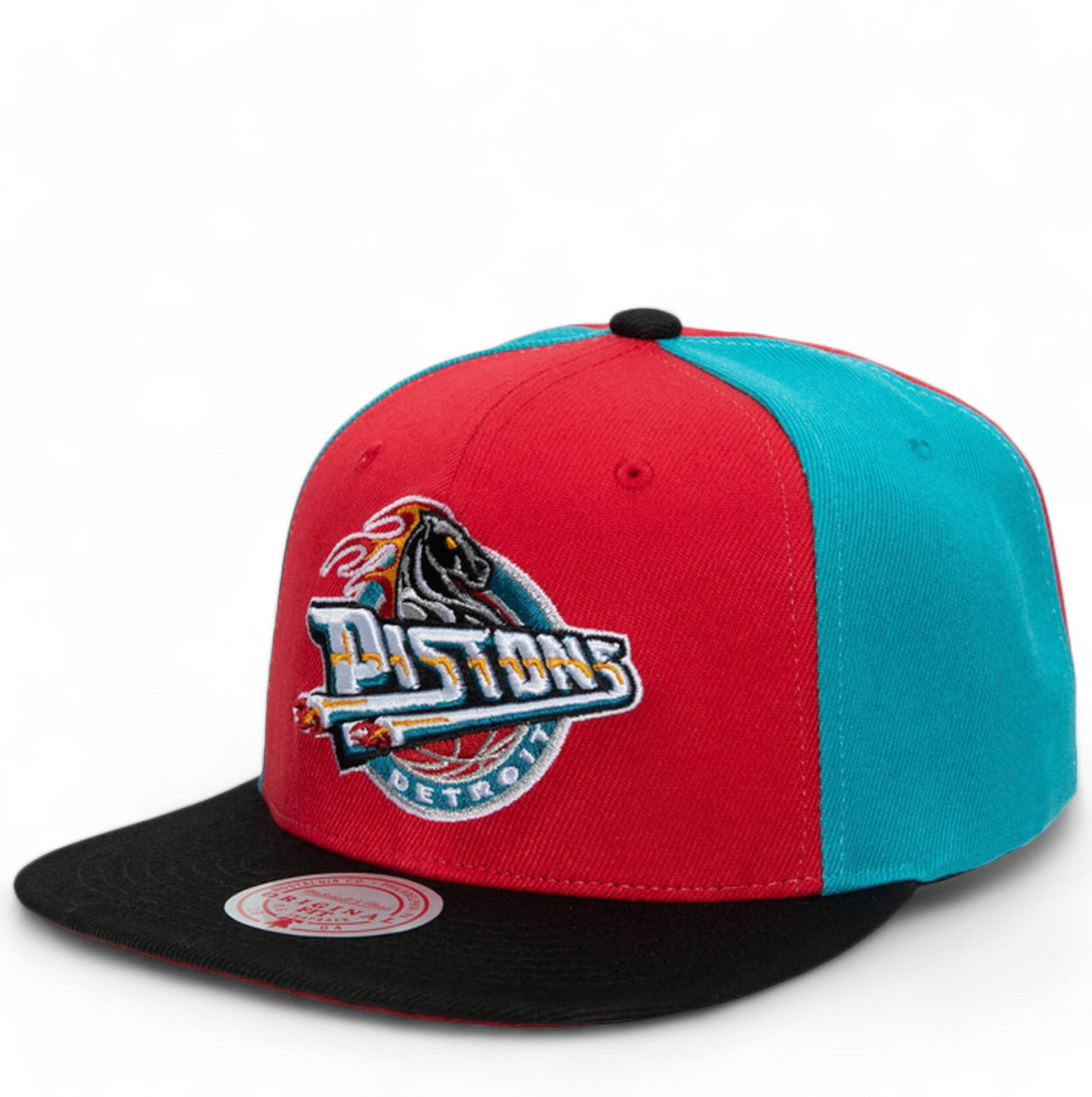 Mens MITCHELL & NESS NBA ON THE BLOCK SNAPBACK HWC PISTONS