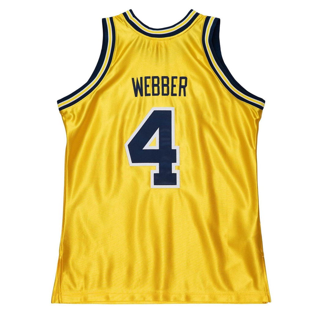 Mens Mitchell & Ness NCAA JERSEY MICHIGAN 1991 CHRIS WEBBER