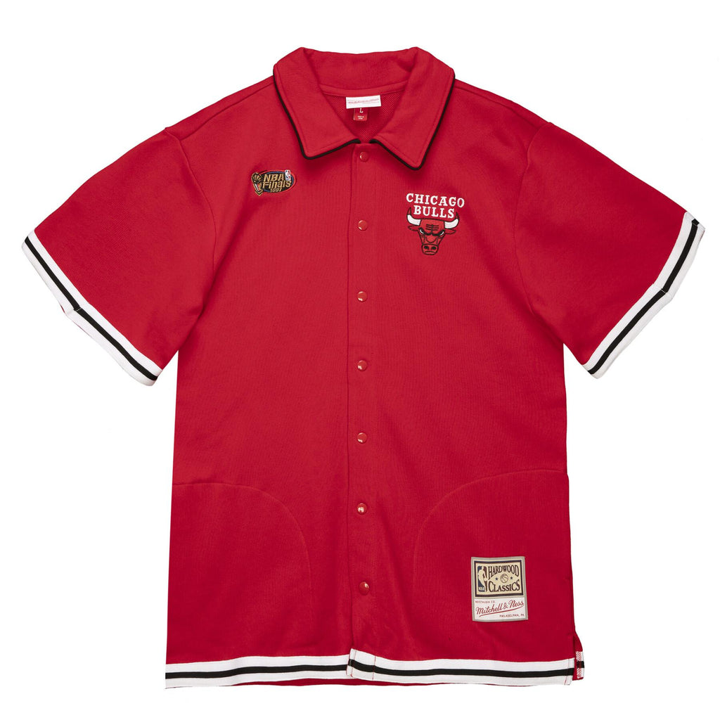 Mens Mitchell & Ness NBA CHICAGO BULLS FRENCH TERRY SHOOTING SHIRT