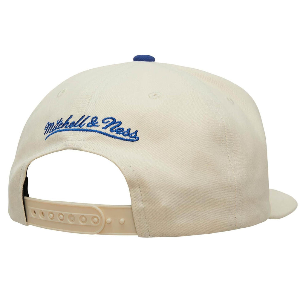 MENS MITCHELL & NESS NBA REFRAME RETRO SNAPBACK HWC WARRIORS - OFF WHITE