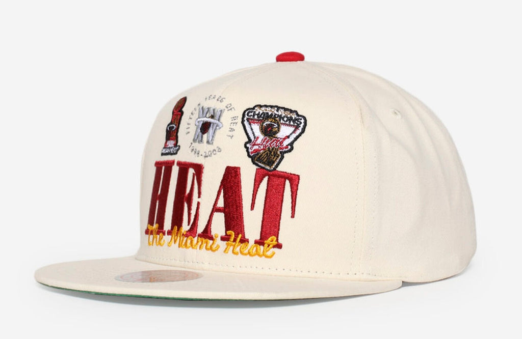 MENS MITCHELL & NESS NBA REFRAME RETRO SNAPBACK HWC HEAT