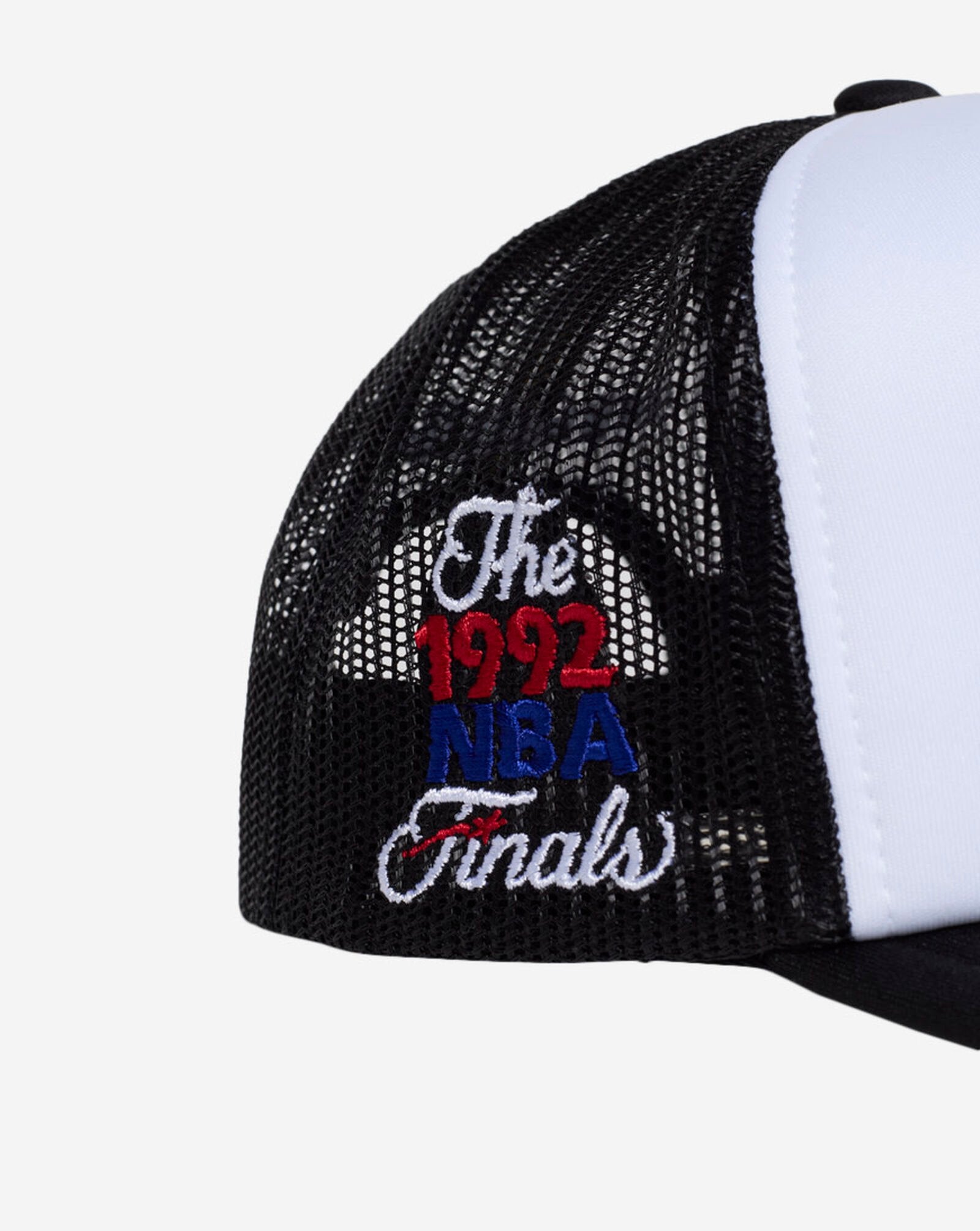 MENS MITCHELL & NESS NBA CHAMPIONS TRUCKER HWC TRAIL BLAZERS - WHITE