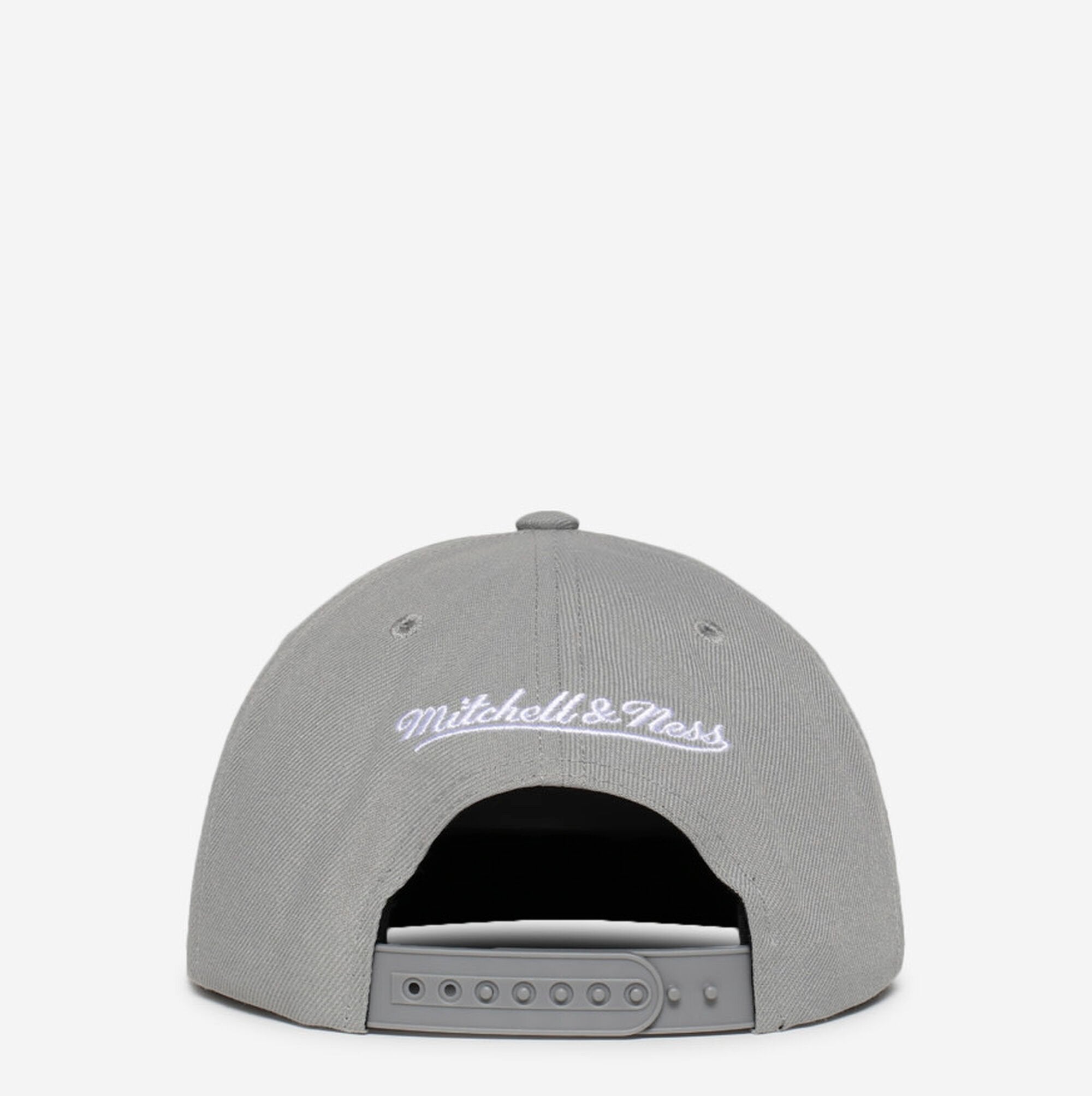 MENS MITCHELL & NESS NBA BACK TO BASICS SNAPBACK NETS - GREY