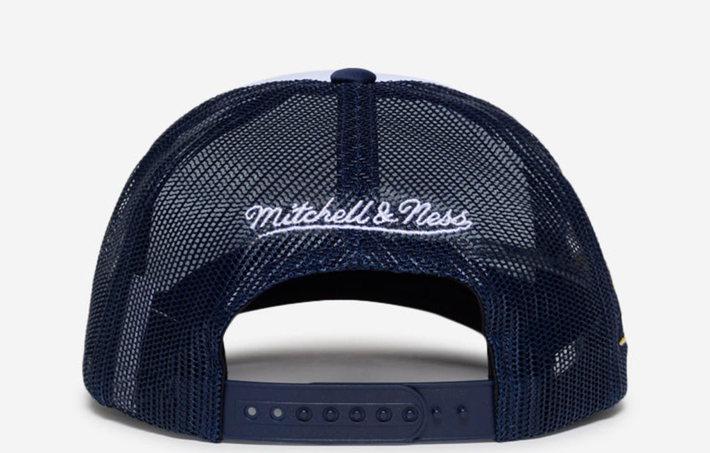 MENS MITCHELL & NESS NBA CHAMPIONS TRUCKER PACERS - WHITE