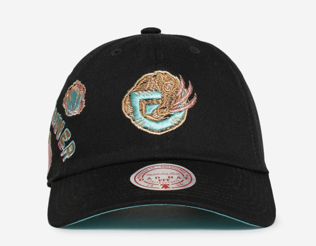 MENS MITCHELL & NESS NBA SIDEWALK SKETCH STRAPBACK HWC GRIZZLIES - BLACK