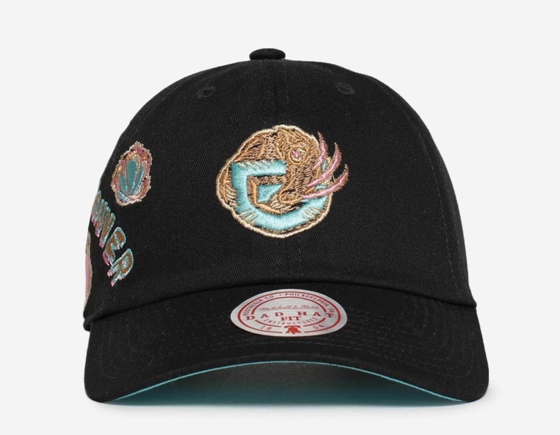 MENS MITCHELL & NESS NBA SIDEWALK SKETCH STRAPBACK HWC GRIZZLIES - BLACK