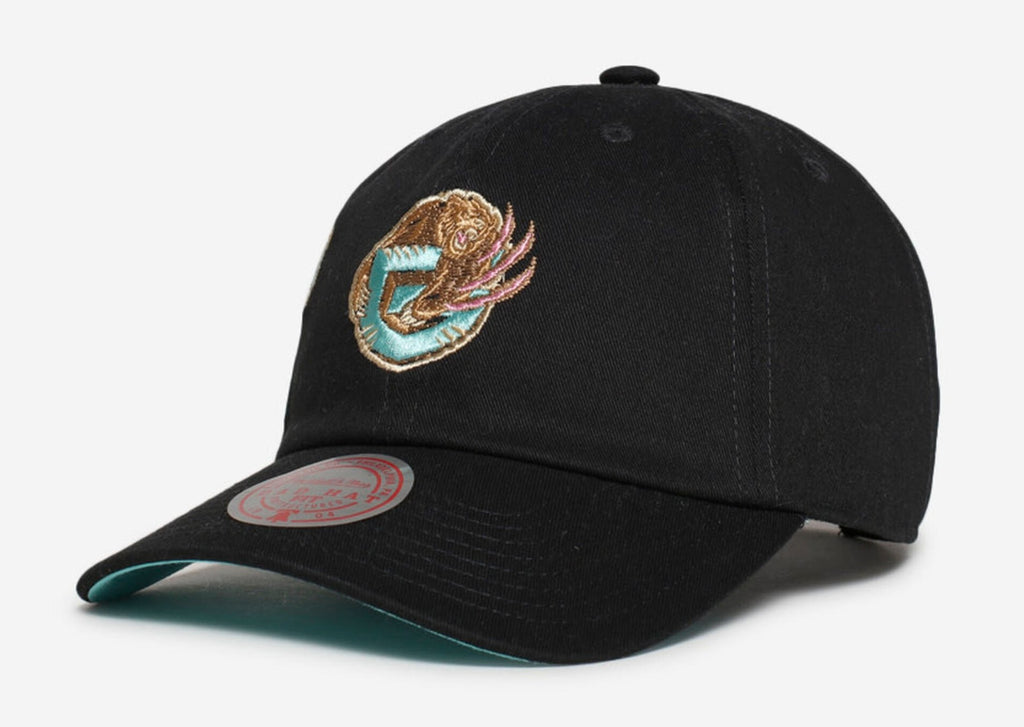 MENS MITCHELL & NESS NBA SIDEWALK SKETCH STRAPBACK HWC GRIZZLIES - BLACK