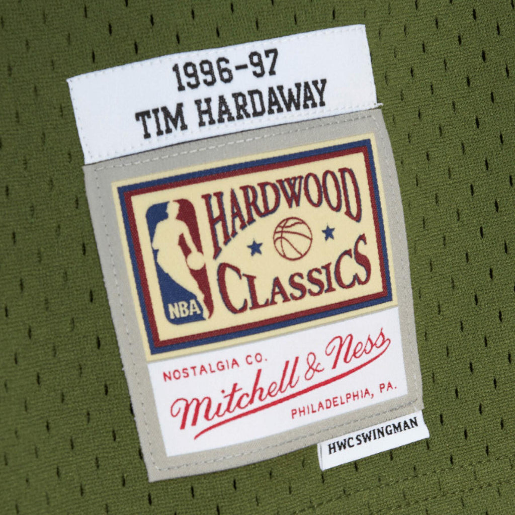 MENS MITCHELL & NESS FLIGHT SWINGMAN JERSEY HEAT 1996 TIM HARDAWAY