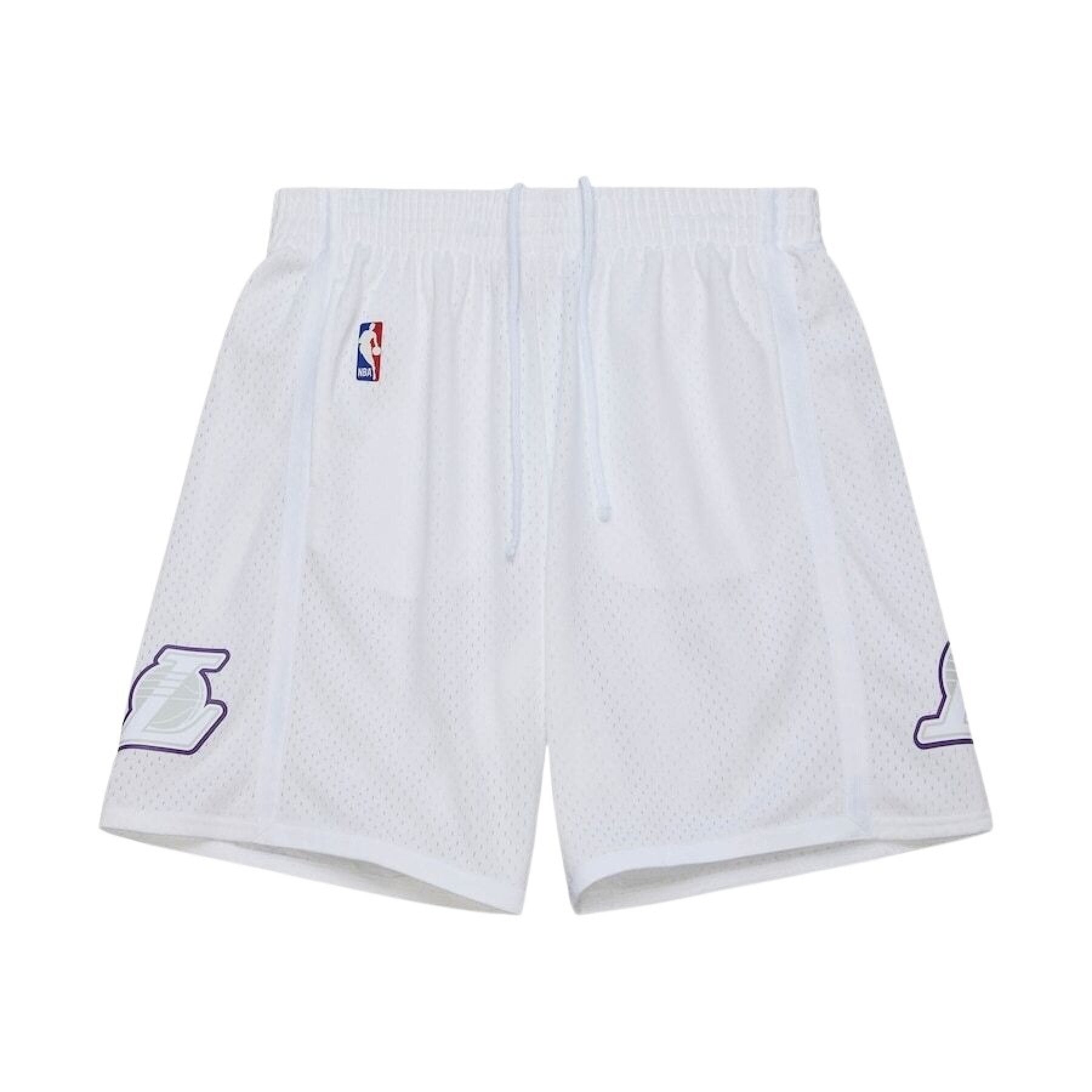 [SMSH6526-LAL12PPPWHIT] MENS MITCHELL & NESS DAY SHORTS LAKERS 2012