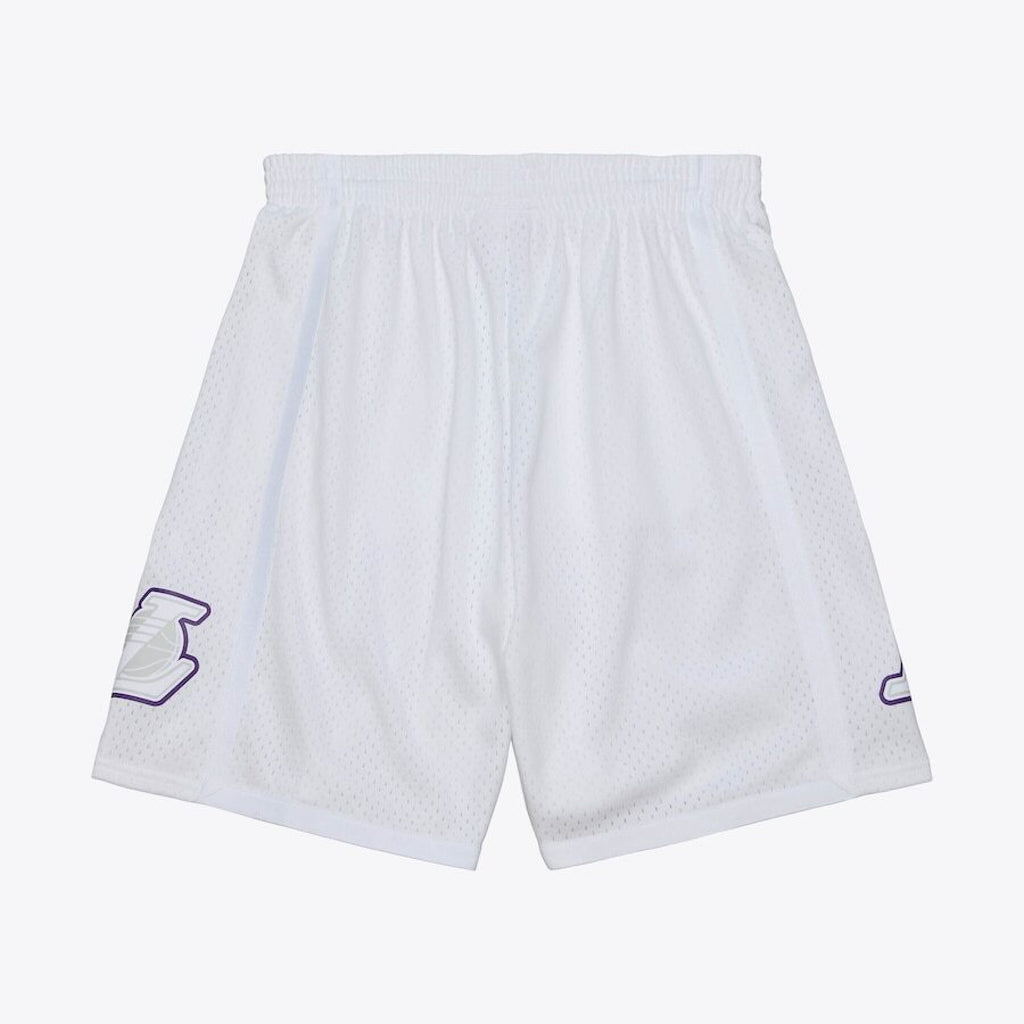 [SMSH6526-LAL12PPPWHIT] MENS MITCHELL & NESS DAY SHORTS LAKERS 2012