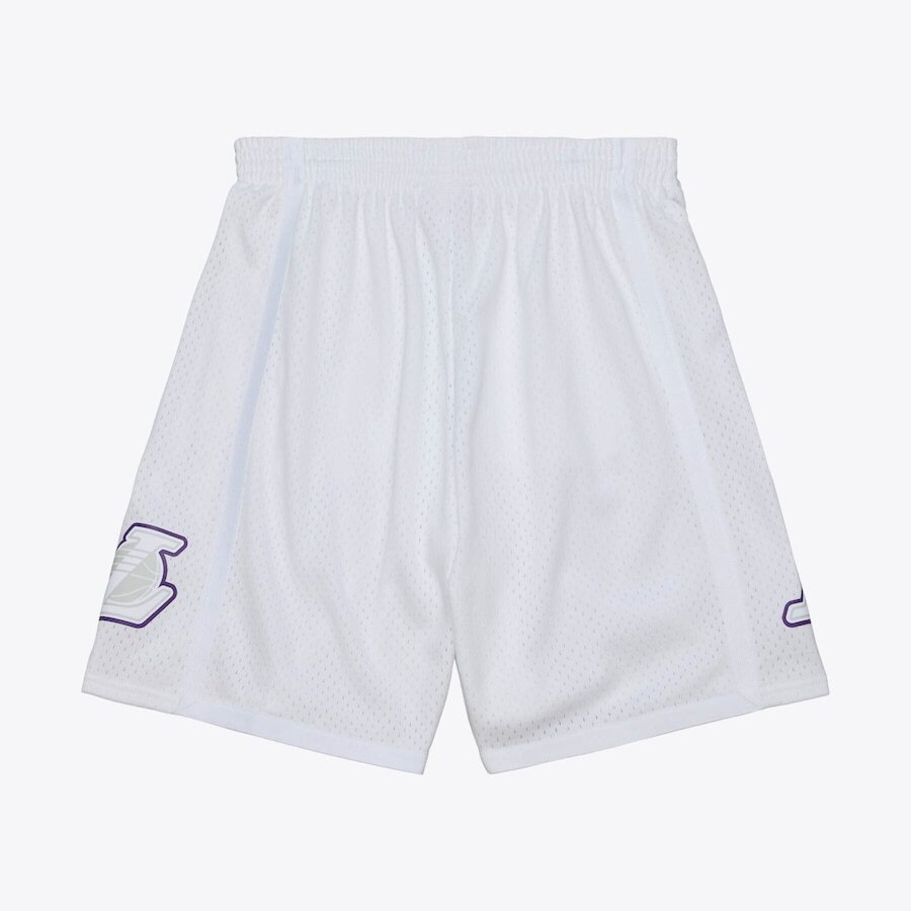 [SMSH6526-LAL12PPPWHIT] MENS MITCHELL & NESS DAY SHORTS LAKERS 2012