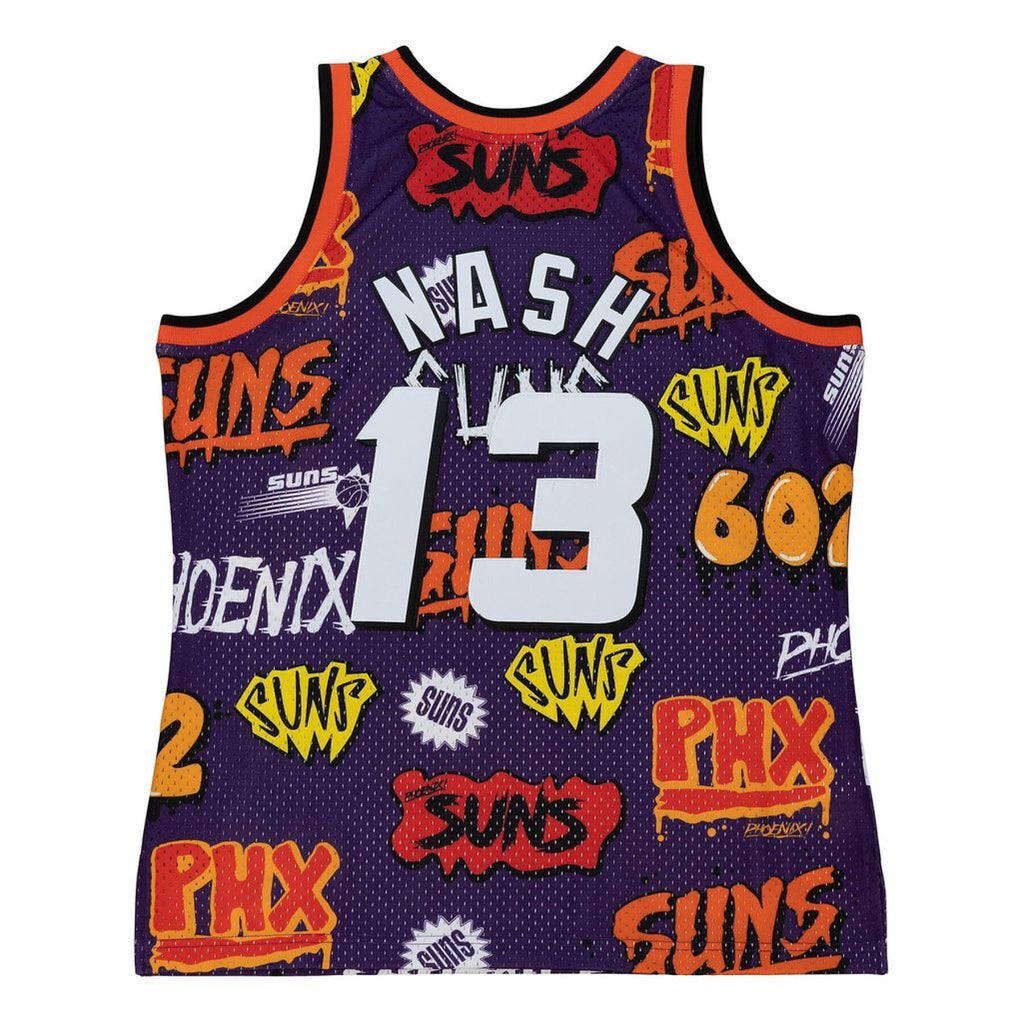 MENS MITCHELL & NESS SLAP STICKER SWINGMAN JERSEY SUNS 1996 STEVE NASH