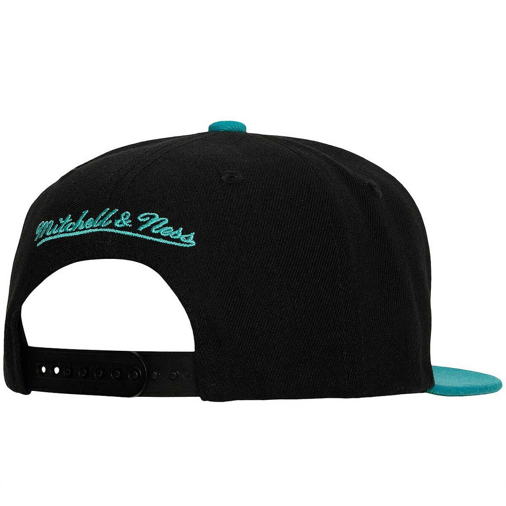 MENS MITCHELL & NESS NBA PATCH OVERLOAD SNAPBACK HWC SPURS - BLACK-TEAL