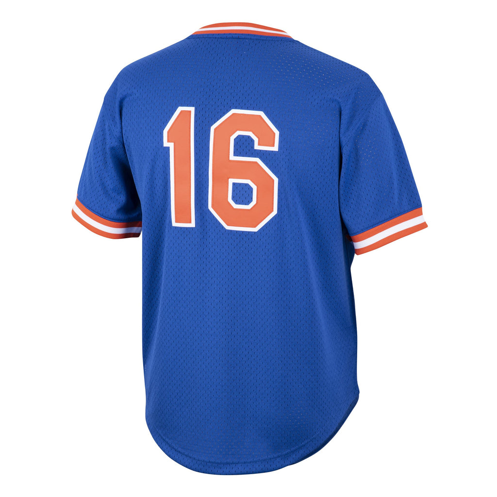 Mens Mitchell & Ness MLB AUTHENTIC BP JERSEY - METS 1986 DWIGHT GOODEN