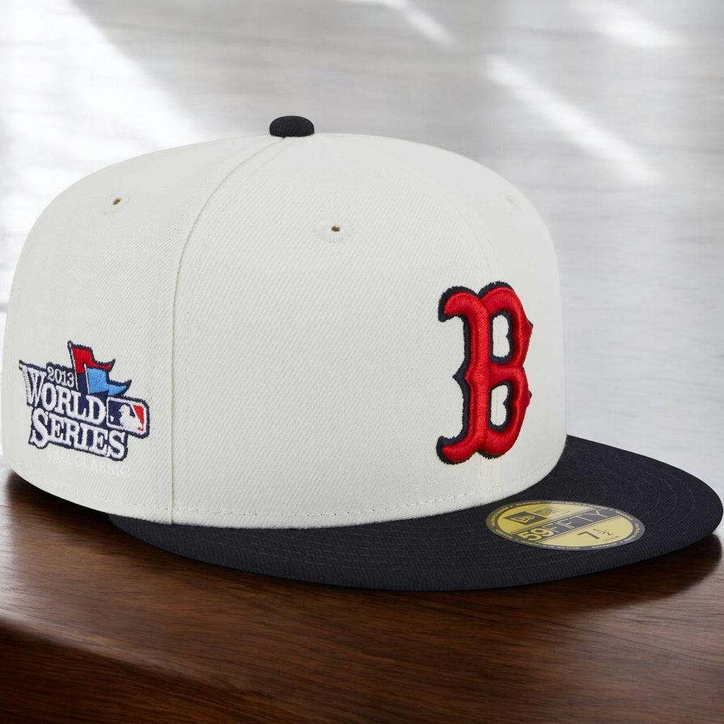 [60305772] MENS NEW ERA MLB BOSTON RED SOX 5950 RETRO E1 FITTED - CREAM/ROYAL