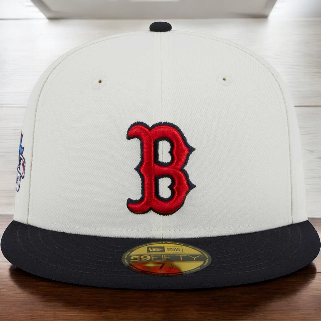 [60305772] MENS NEW ERA MLB BOSTON RED SOX 5950 RETRO E1 FITTED - CREAM/ROYAL