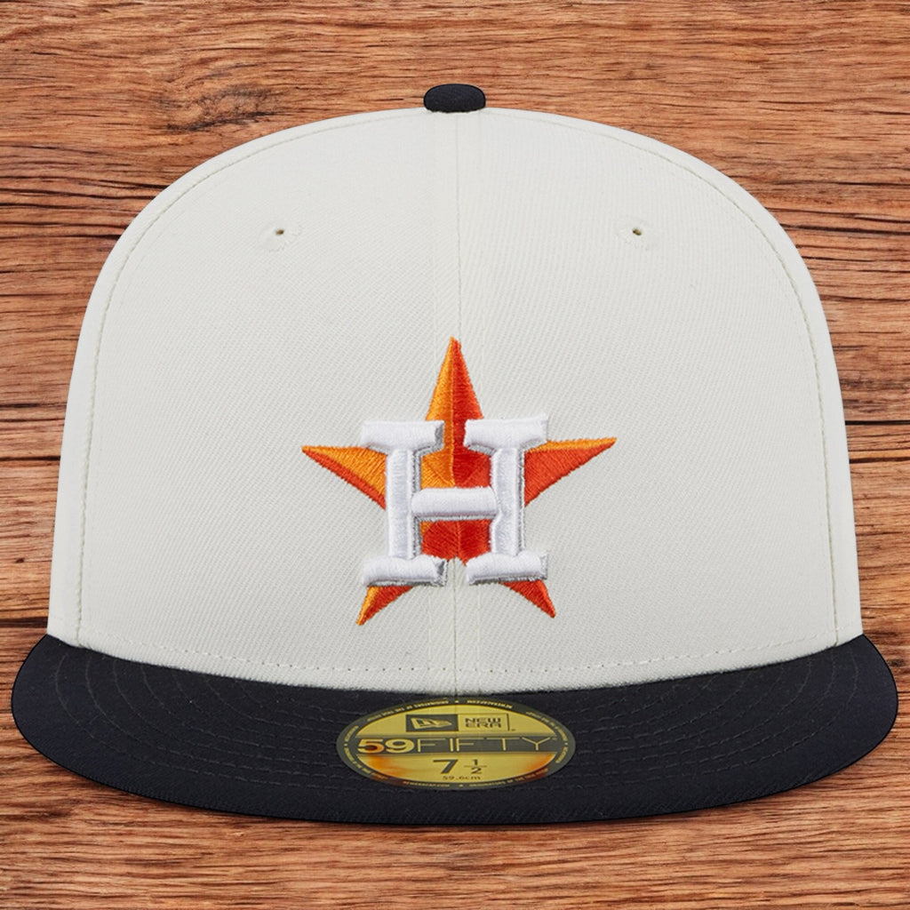 [60305775] MENS NEW ERA MLB HOUSTON ASTROS 5950 RETRO E1 FITTED - CREAM/ROYAL