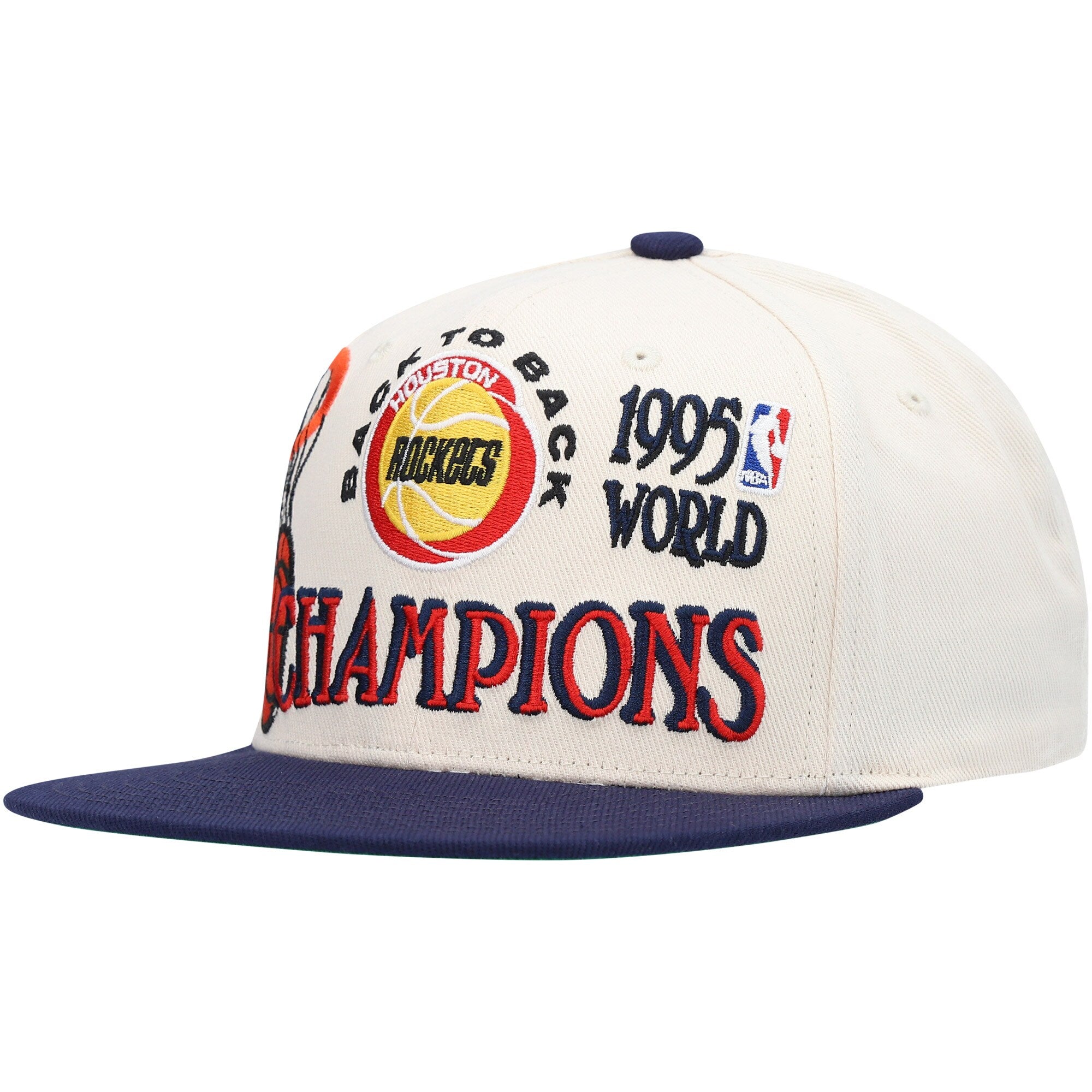 Mens MITCHELL & NESS NBA 1995 FINALS CHAMPIONS SNAPBACK HWC ROCKETS
