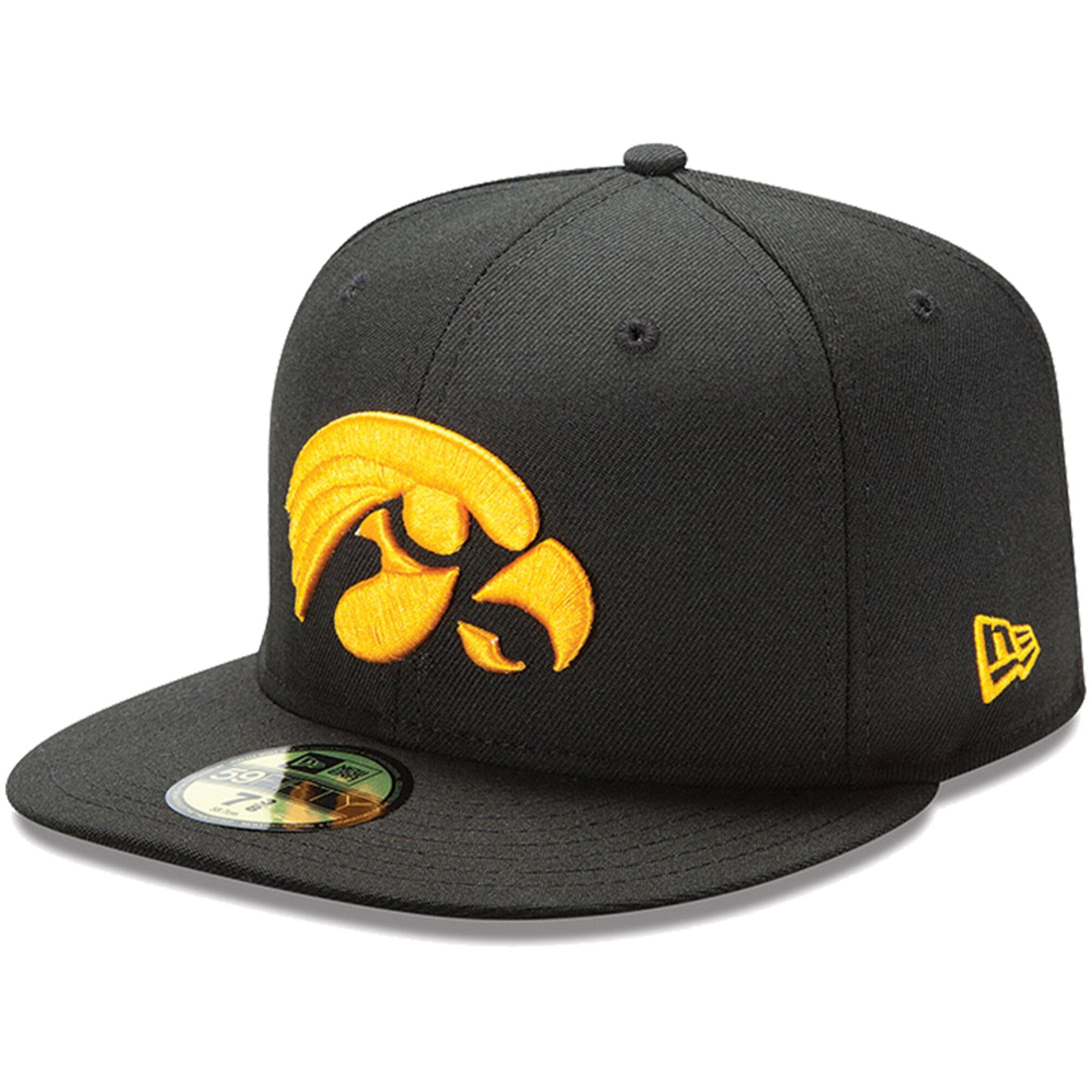 [11434252] MENS NEW ERA NCAA IOWA HAWKEYES 5950 LOGO FITTED - BLACK/ORANGE