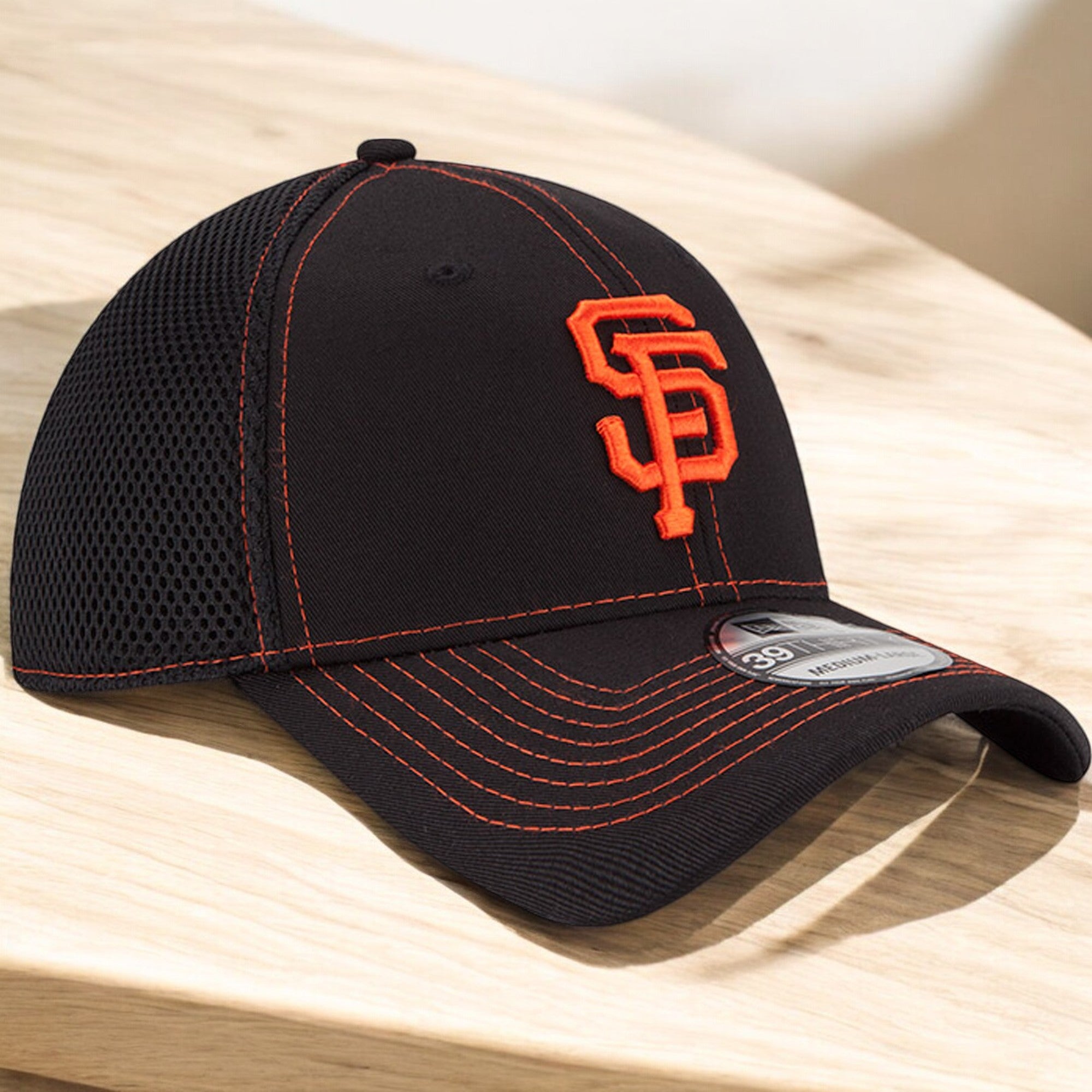 [10059496] MENS NEW ERA MLB SF GIANTS 3930 CLASSIC NEO TEAM FLEX - BLACK/ORANGE