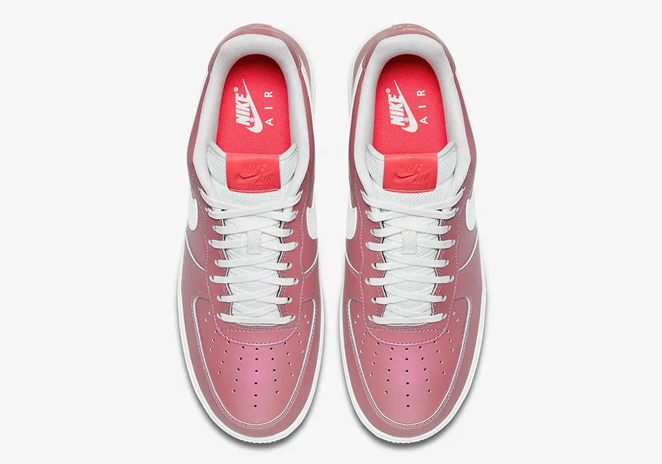 [823511-600] MENS NIKE AIR FORCE 1 LOW '07 LV8 'TRACK RED SUMMIT WHITE BLACK'