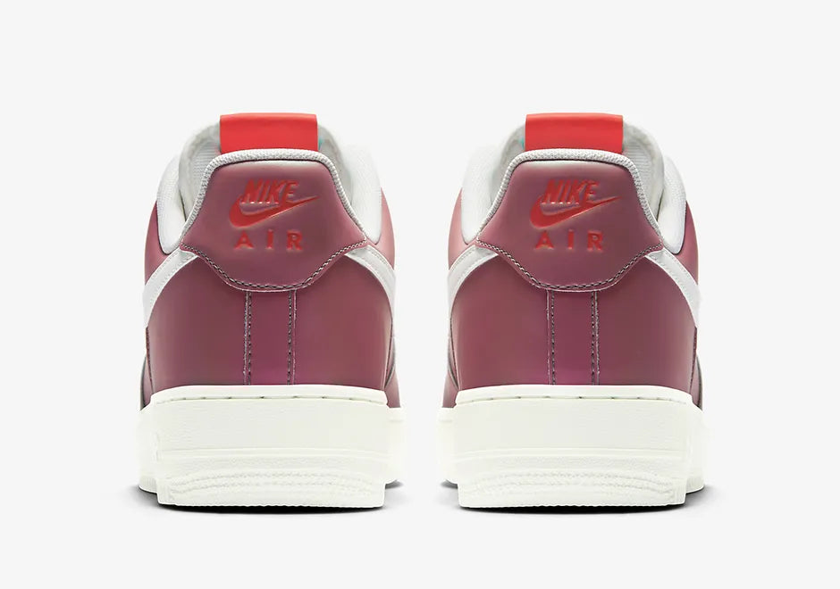 [823511-600] MENS NIKE AIR FORCE 1 LOW '07 LV8 'TRACK RED SUMMIT WHITE BLACK'