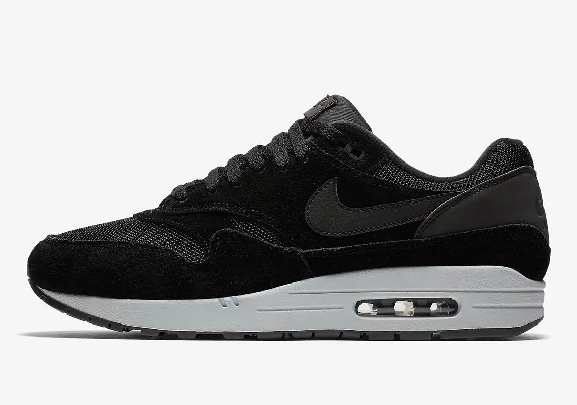 [AH8145-006] MENS NIKE AIR MAX 1 'BLACK REFLECTIVE HEEL'