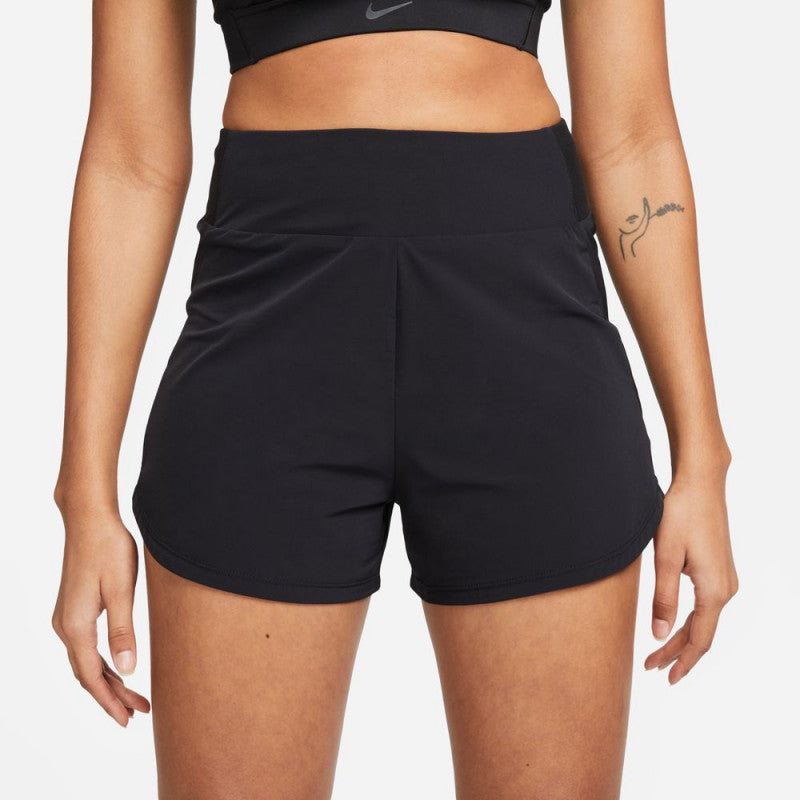 [DX6018-010] WOMENS NIKE DRI-FIT BLISS FITNESS HIGH-WAISTED 3" BRIEF-LINED SHORTS