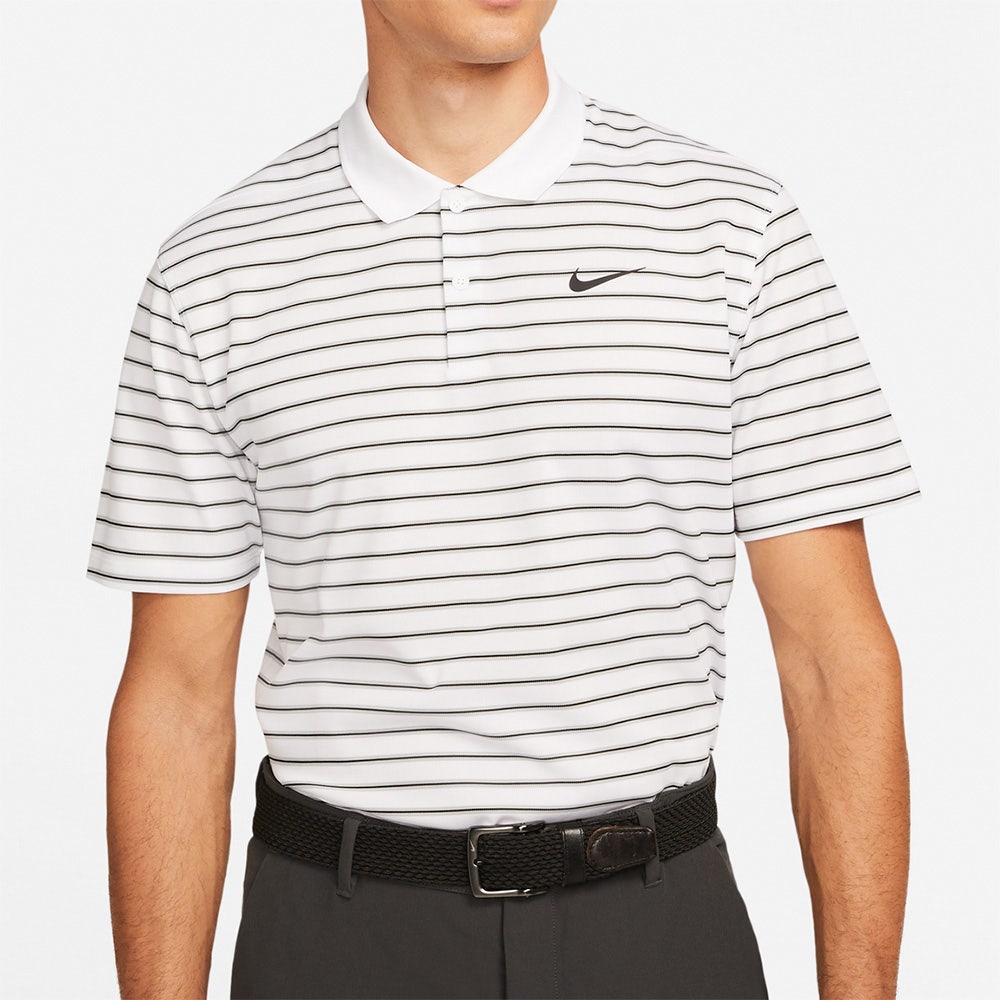 [DH0829-100] MENS NIKE DRI-FIT VICTORY STRIPE POLO