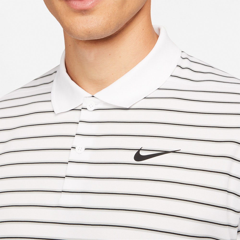 [DH0829-100] MENS NIKE DRI-FIT VICTORY STRIPE POLO