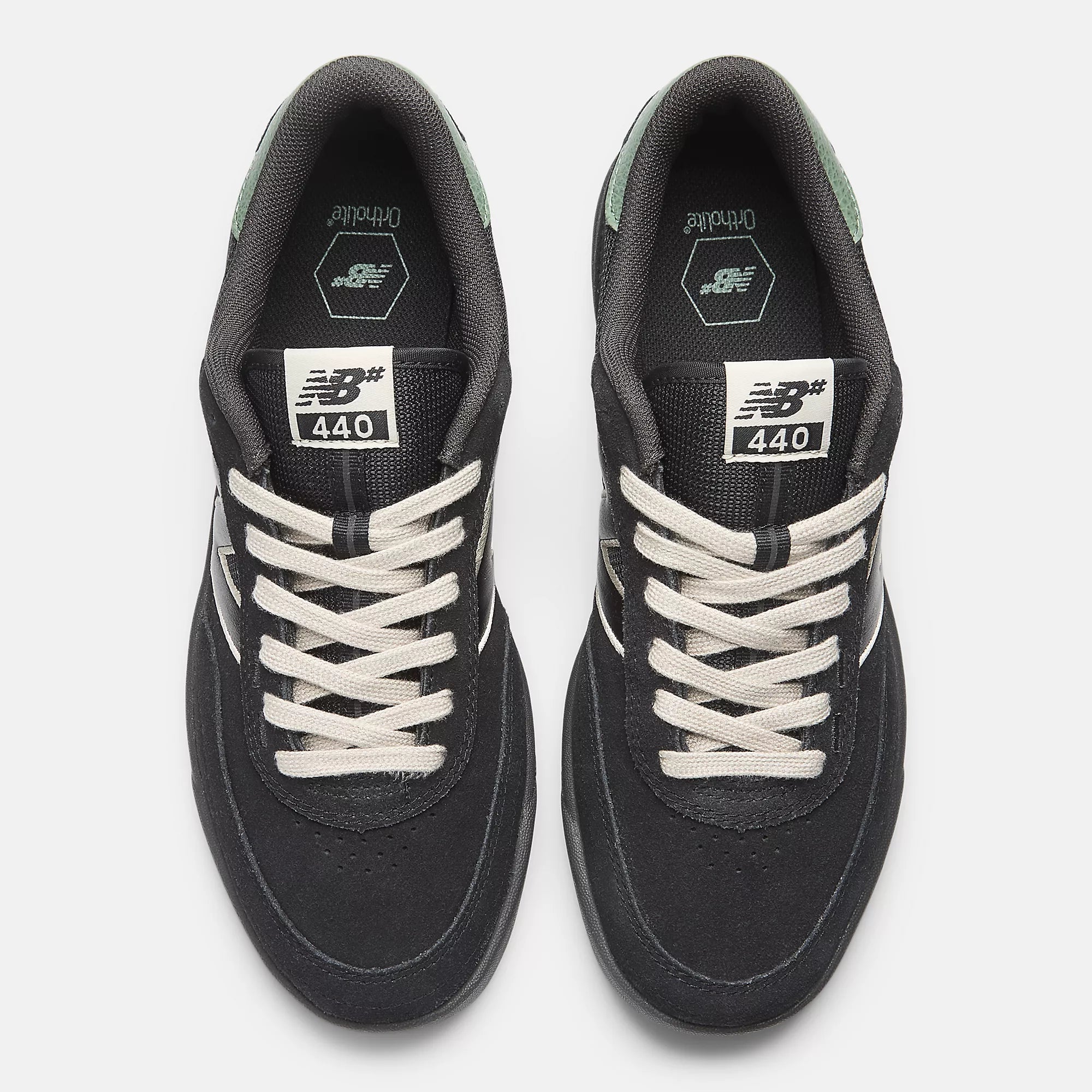 [NM440BG2] MENS NEW BALANCE NUMERIC 440 V2 'BLACK WHITE GREEN'