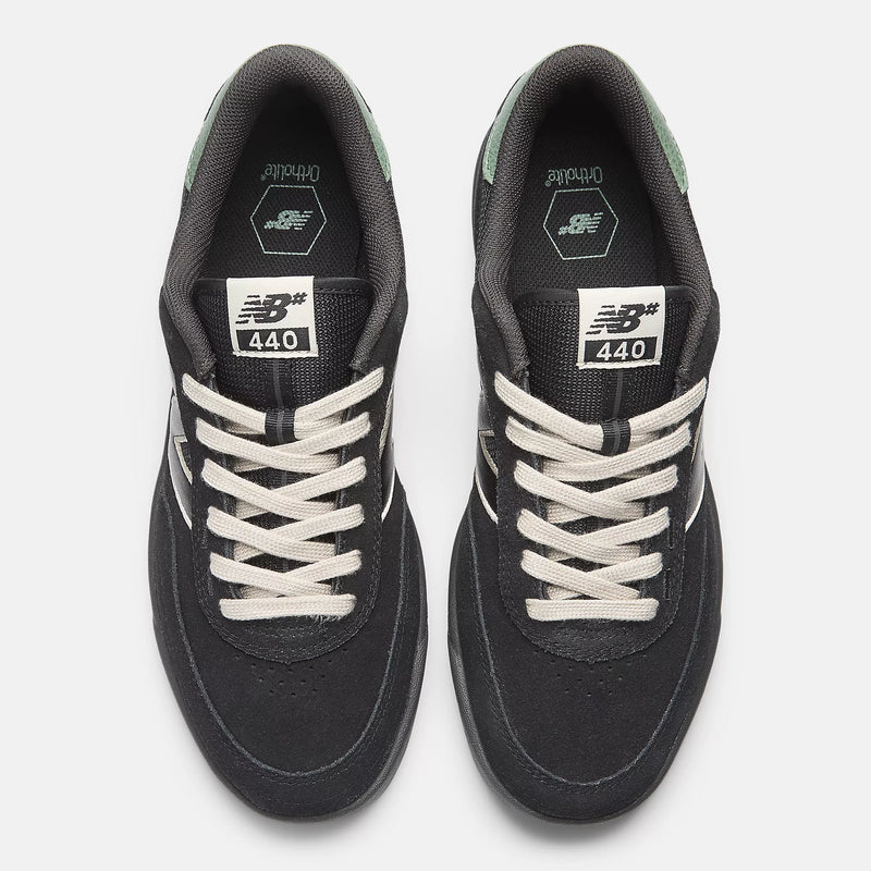 [NM440BG2] MENS NEW BALANCE NUMERIC 440 V2 'BLACK WHITE GREEN'