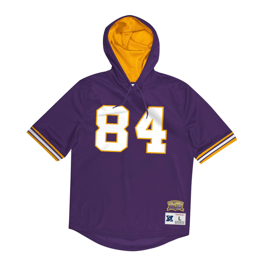 Mens Mitchell & Ness NFL N&N MESH SS HOODIE VIKINGS 2000 RANDY MOSS