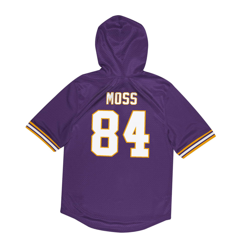 Mens Mitchell & Ness NFL N&N MESH SS HOODIE VIKINGS 2000 RANDY MOSS