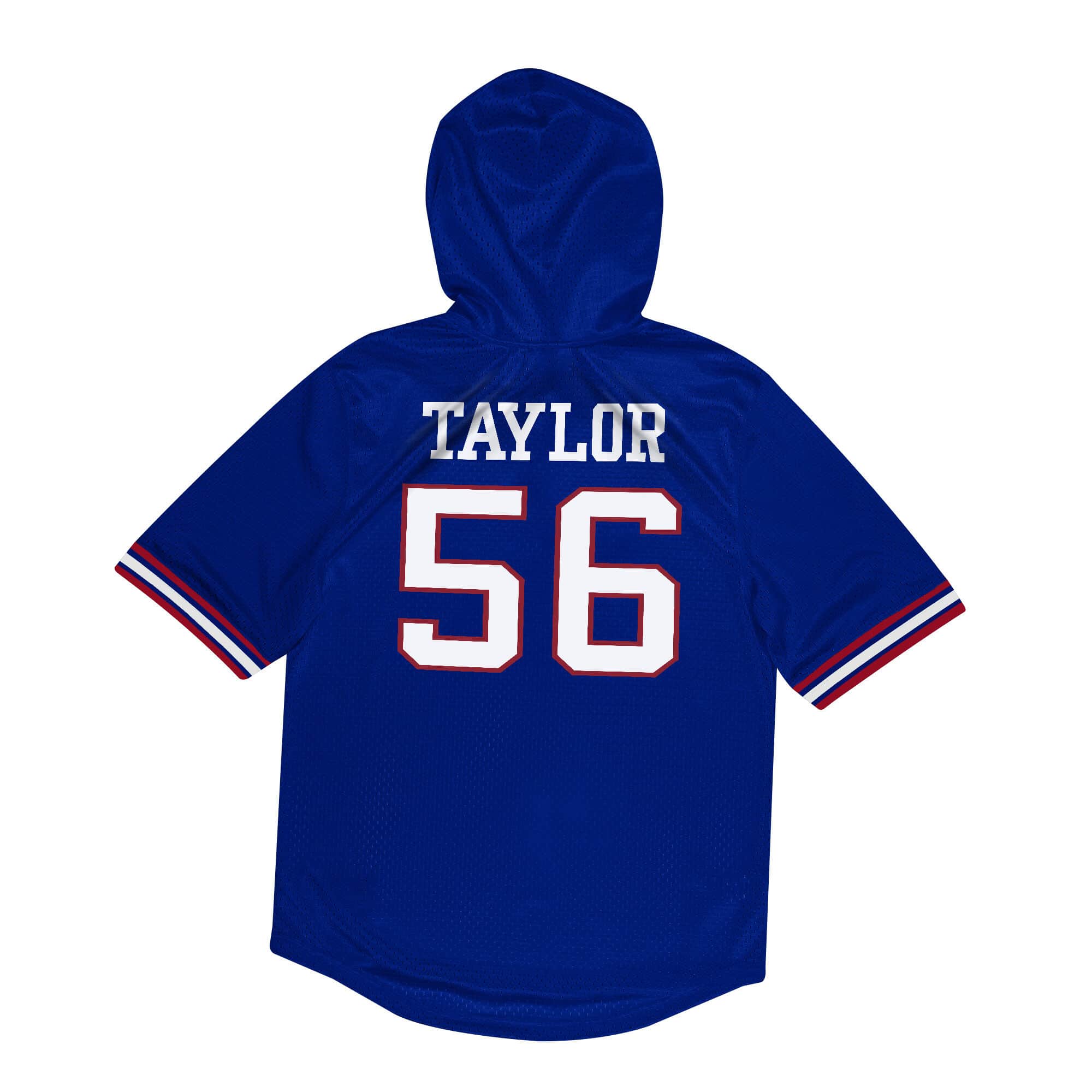 Mens Mitchell & Ness NFL N&N MESH SS HOODIE GIANTS 1990 LAWRENCE TAYLOR