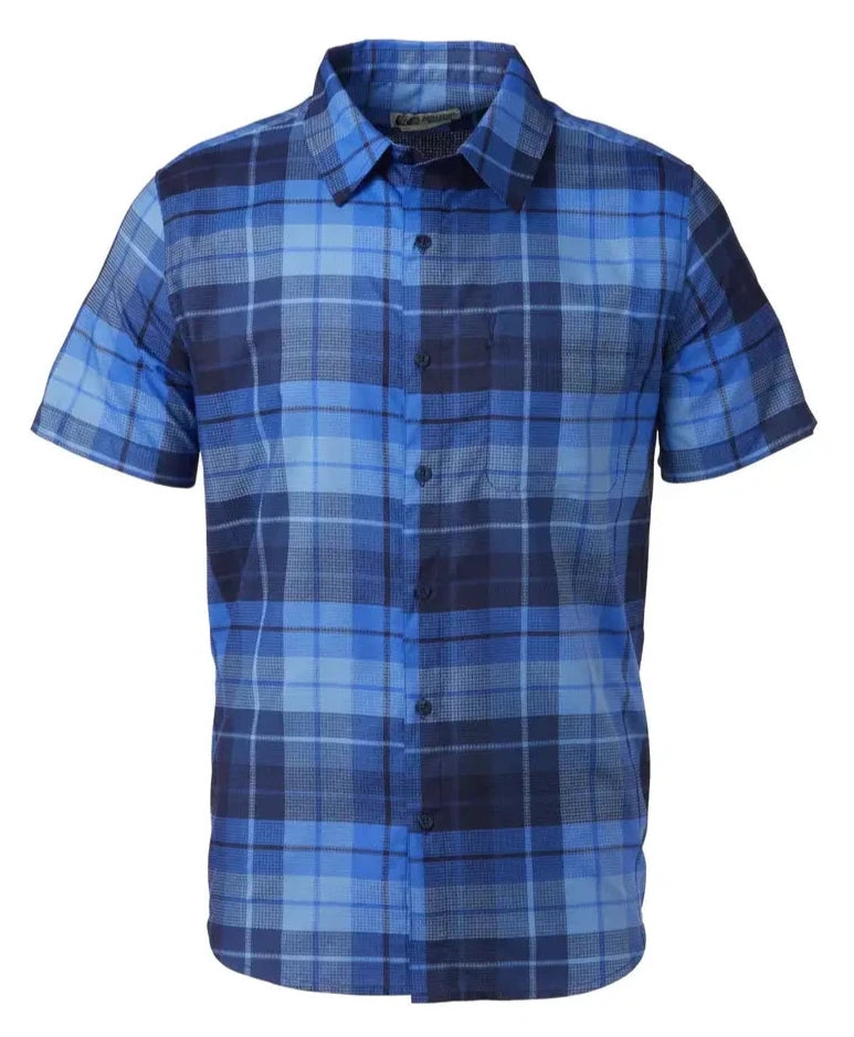 [M14117-23329] MENS MARMOT AEROBORA NOVELTY SHORT SLEEVE BUTTON DOWN SHIRT