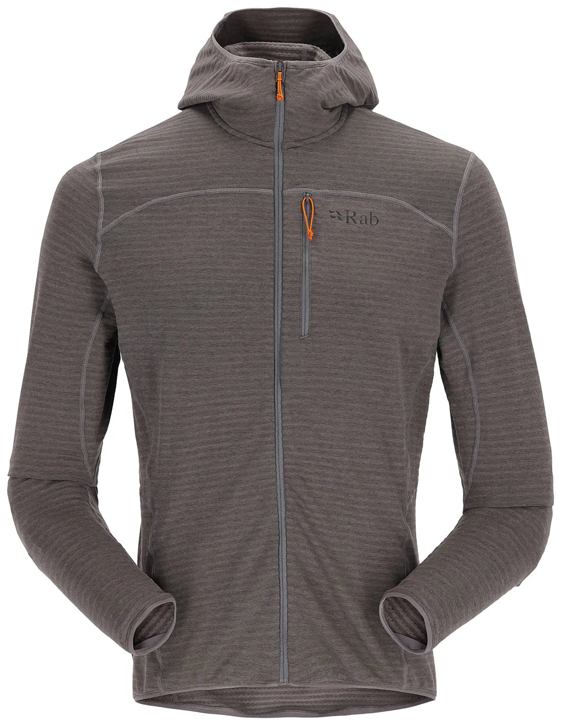 [QFF-46-GRH] MENS RAB ASCENDOR LIGHT SLIM FIT FULL ZIP HOODY