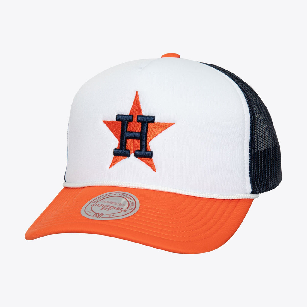 MENS MITCHELL & NESS MLB BLOCKER TRUCKER COOP ASTROS