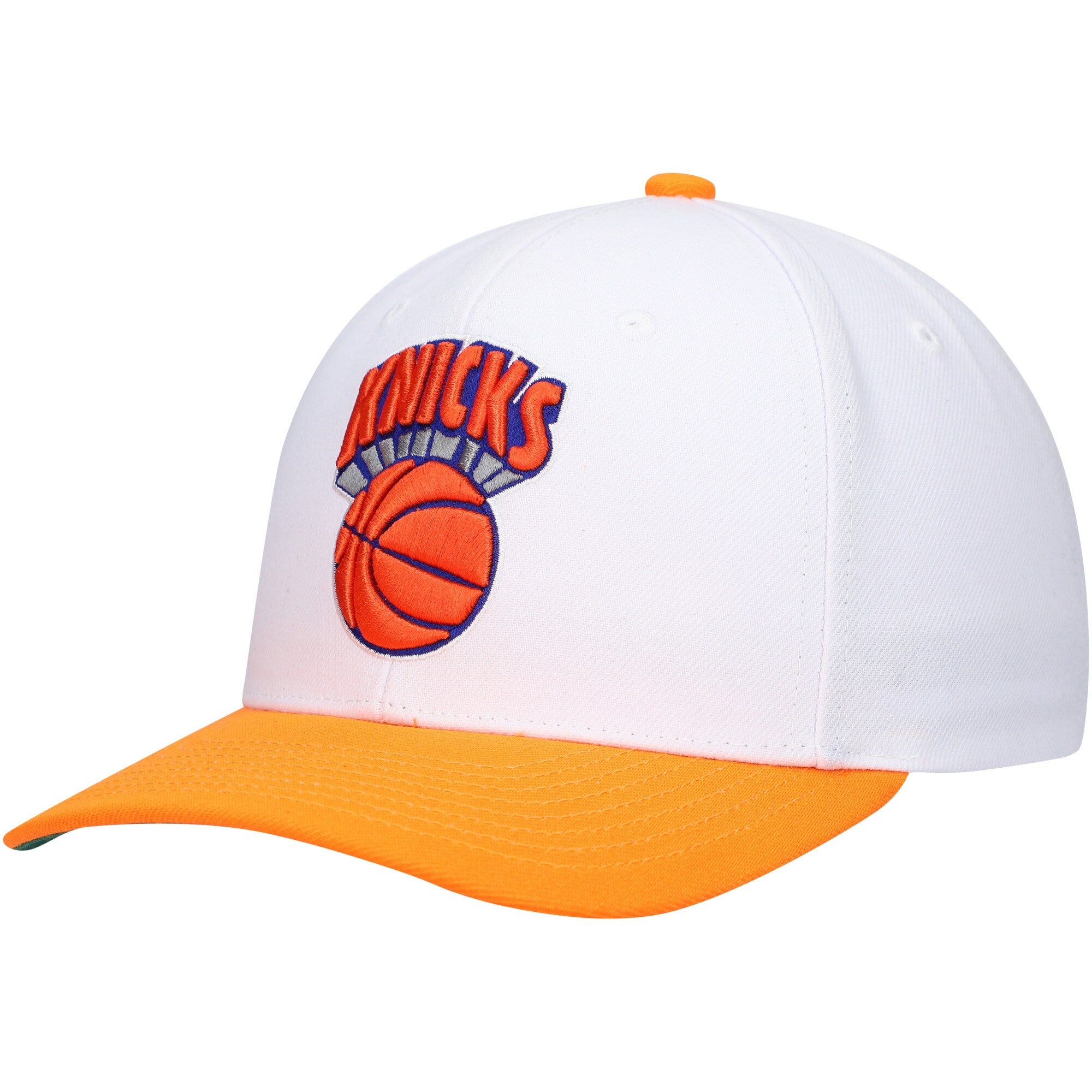MENS MITCHELL & NESS NBA TEAM 2 TONE 2.0 PRO SNAPBACK HWC KNICKS - WHITE