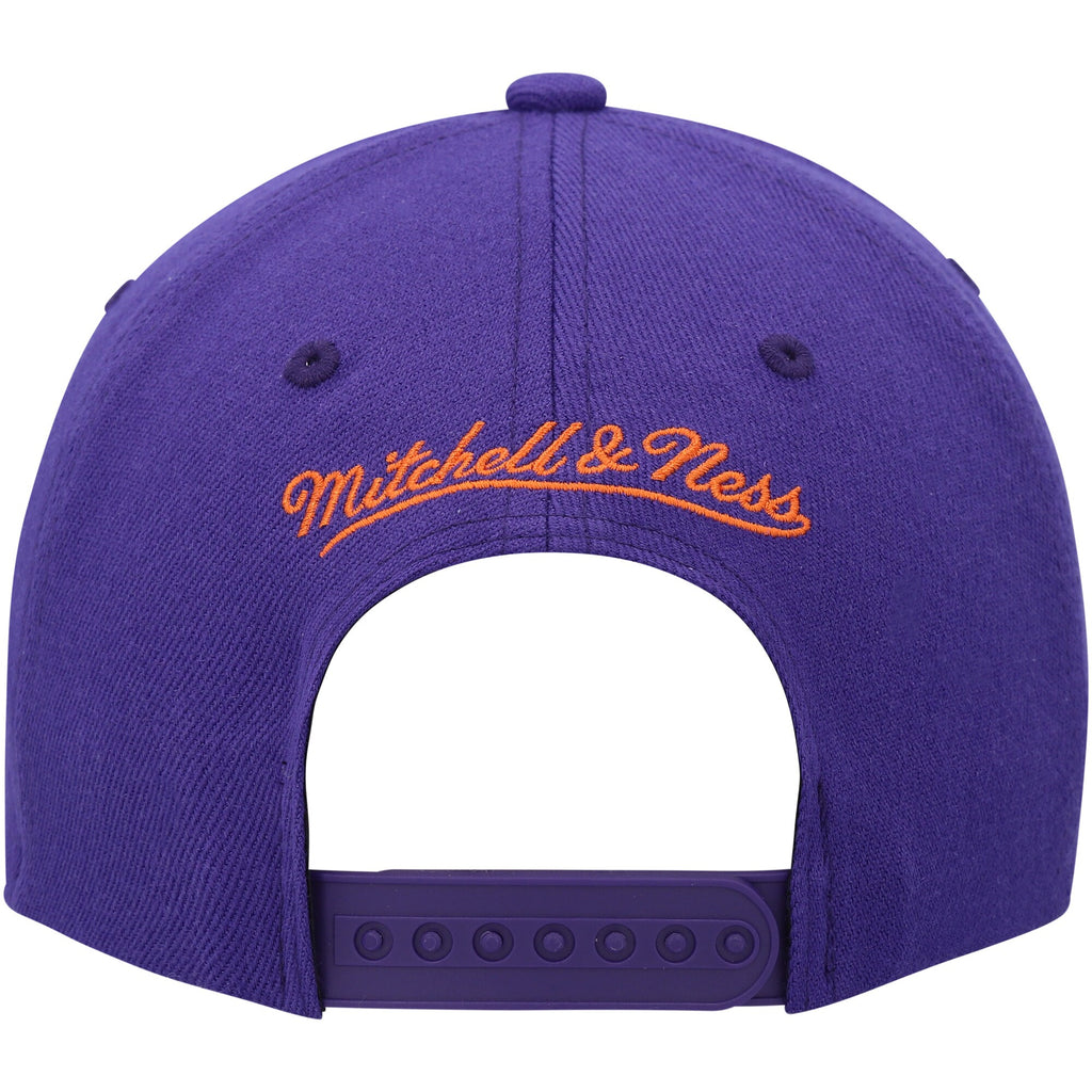 MENS MITCHELL & NESS NBA TEAM 2TONE STRETCH SNAPBACK NBA SUNS - PURPLE-ORANGE