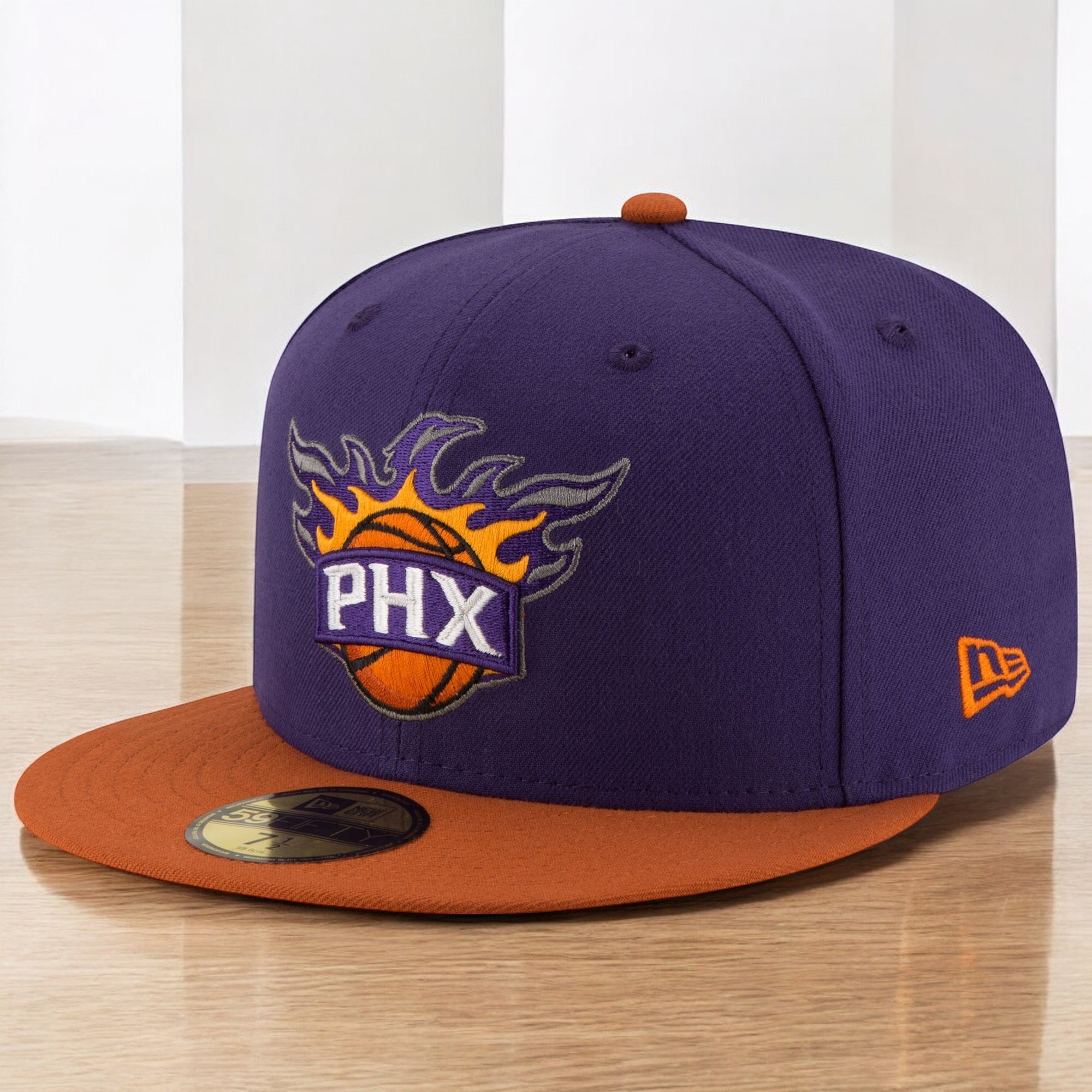 [70343605] MENS NEW ERA NBA PHOENIX SUNS 5950 2 TONE FITTED - PURPLE/ORANGE