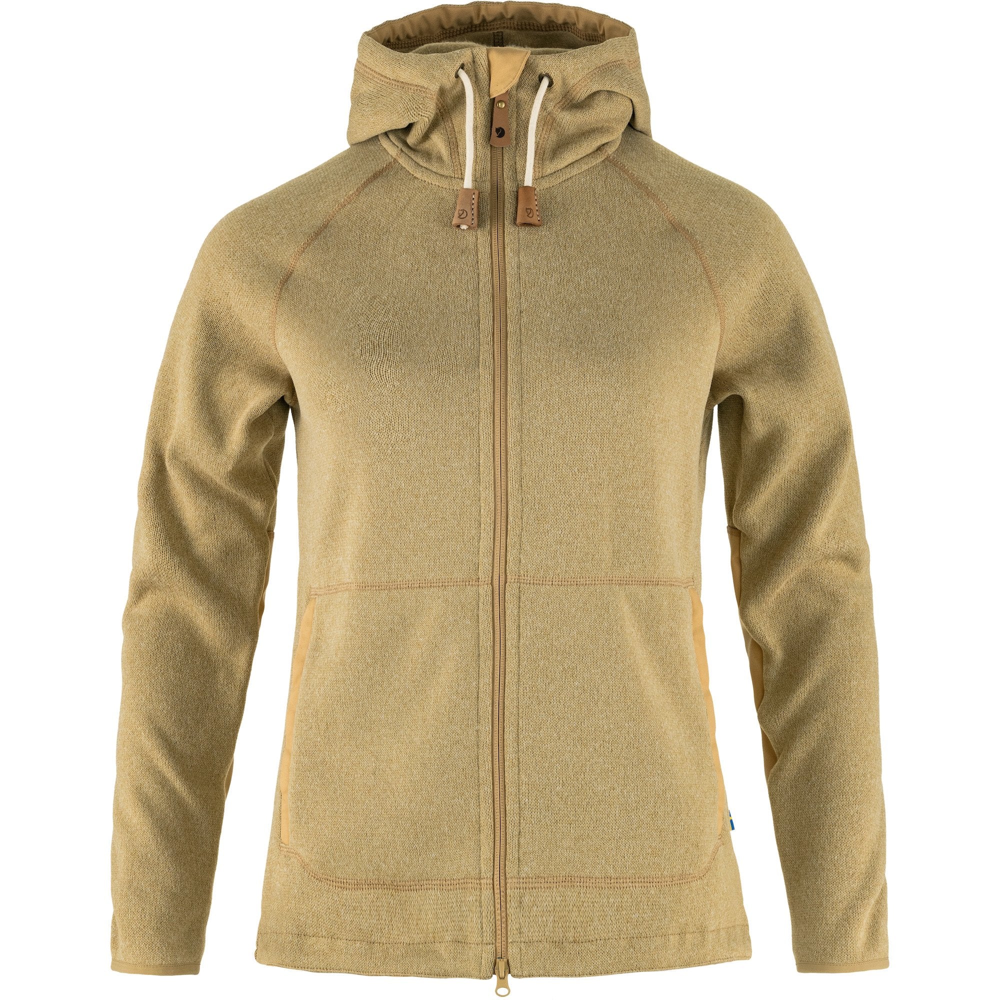 [89516-196] WOMENS FJALLRAVEN OVIK FLEECE HOODIE W REGULAR FIT FULL ZIP SWEATER