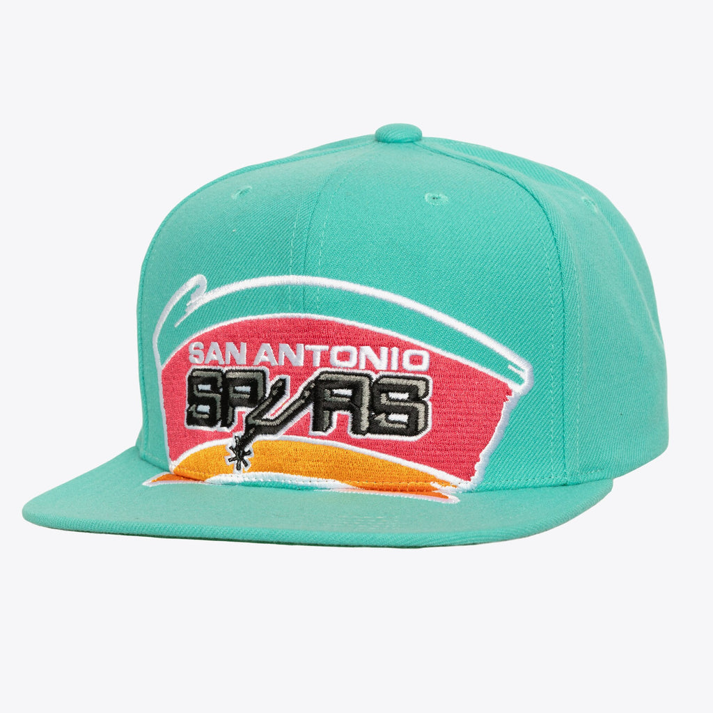 Mens Mitchell & Ness NBA XL LOGO SNAPBACK HWC SPURS