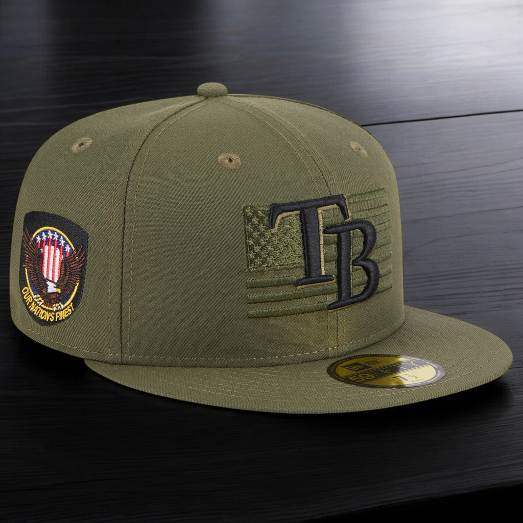 [60352765] Mens New Era MLB 5950 ARMED FORCES ON-FIELD FITTED - Tampa Bay Rays