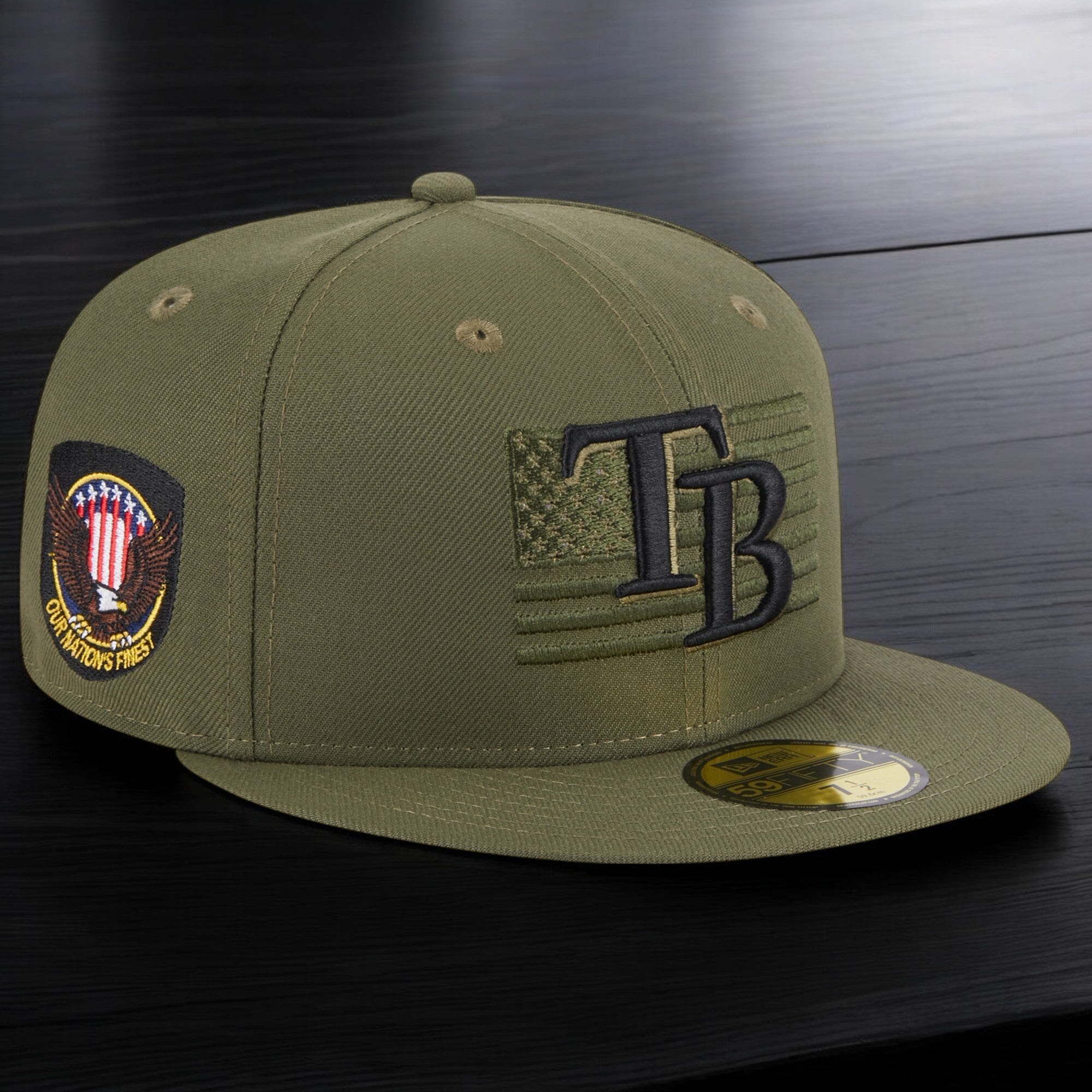 [60352765] Mens New Era MLB 5950 ARMED FORCES ON-FIELD FITTED - Tampa Bay Rays