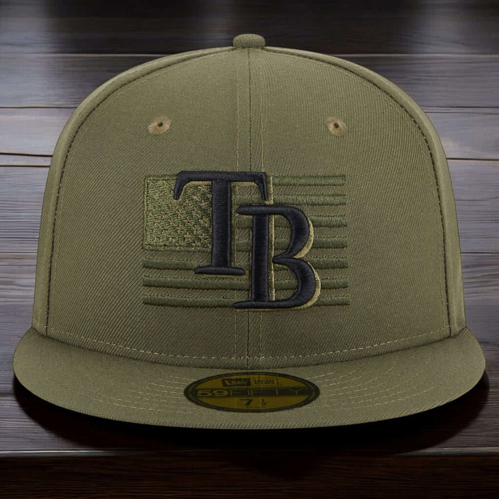 [60352765] Mens New Era MLB 5950 ARMED FORCES ON-FIELD FITTED - Tampa Bay Rays