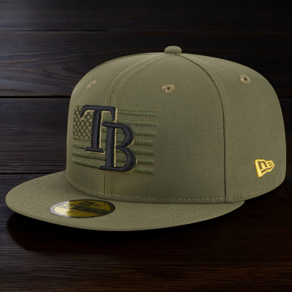 [60352765] Mens New Era MLB 5950 ARMED FORCES ON-FIELD FITTED - Tampa Bay Rays