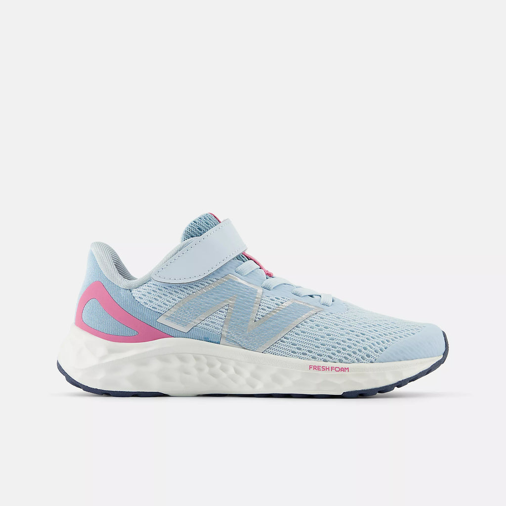[PAARIYB4] PRESCHOOL NEW BALANCE FRESH FOAM ARISHI V4 BUNGEE 'BLUE REAL PINK'