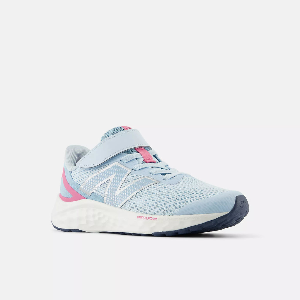 [PAARIYB4] PRESCHOOL NEW BALANCE FRESH FOAM ARISHI V4 BUNGEE 'BLUE REAL PINK'